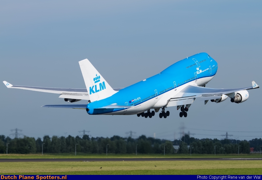 PH-BFN Boeing 747-400 KLM Royal Dutch Airlines by Rene van der Wal