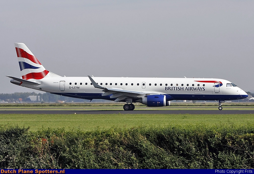 G-LCYM Embraer 190 BA CityFlyer (British Airways) by Frits