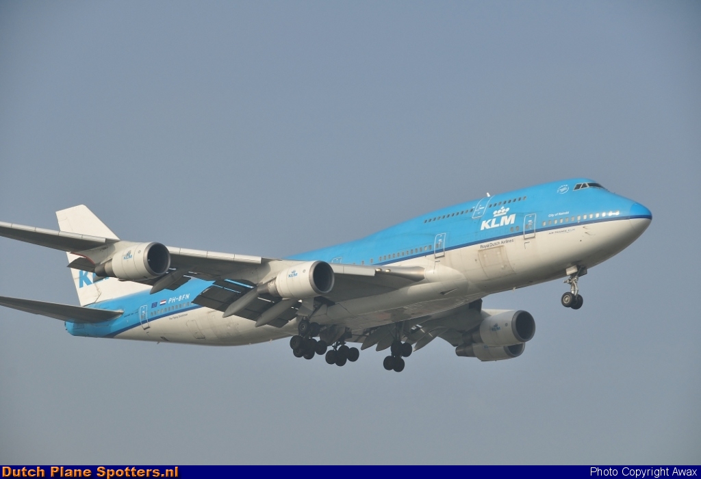 PH-BFN Boeing 747-400 KLM Royal Dutch Airlines by Awax