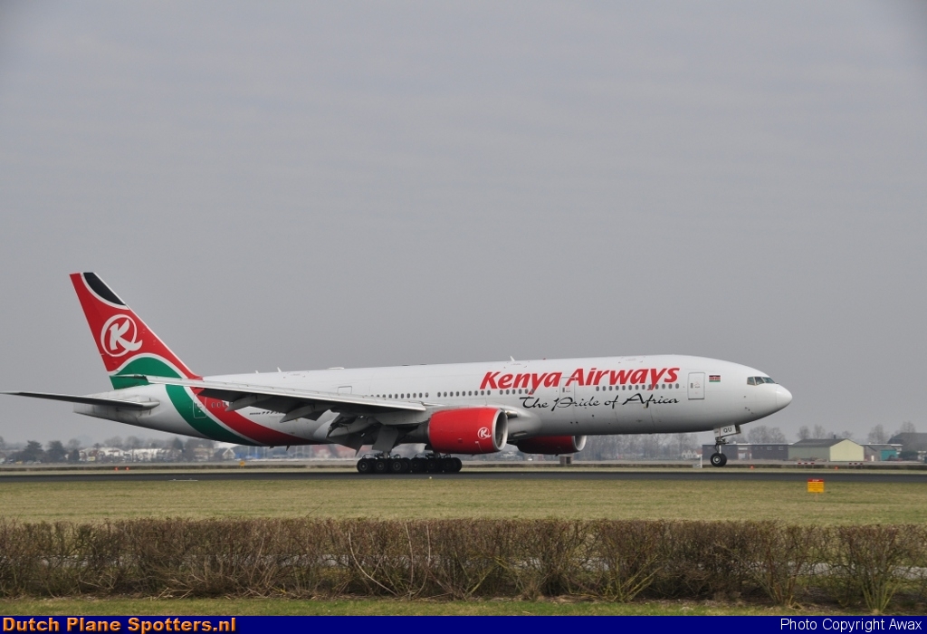 5Y-KQU Boeing 777-200 Kenya Airways by Awax