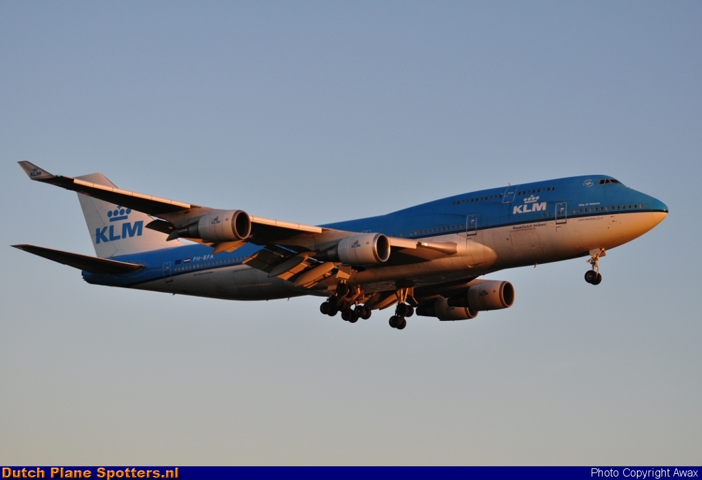PH-BFA Boeing 747-400 KLM Royal Dutch Airlines by Awax