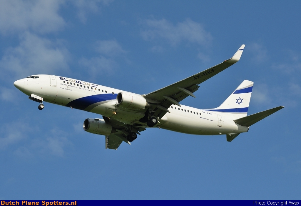 4X-EKF Boeing 737-800 El Al Israel Airlines by Awax