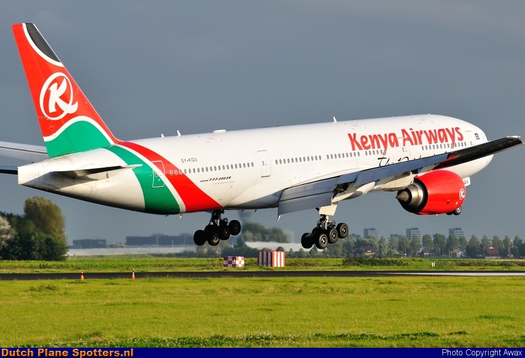 5Y-KQU Boeing 777-200 Kenya Airways by Awax