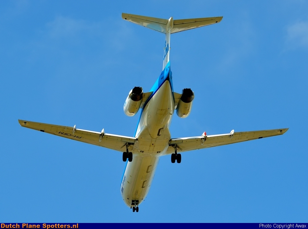 PH-OFM Fokker 100 KLM Cityhopper by Awax