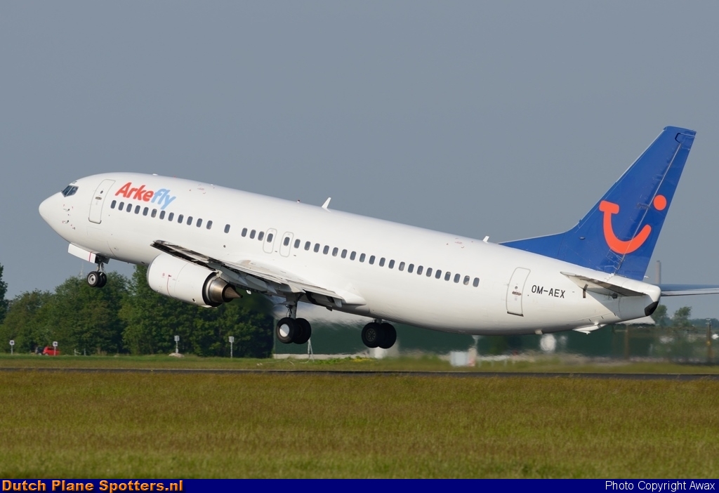 OM-AEX Boeing 737-400 AirExplore (ArkeFly) by Awax