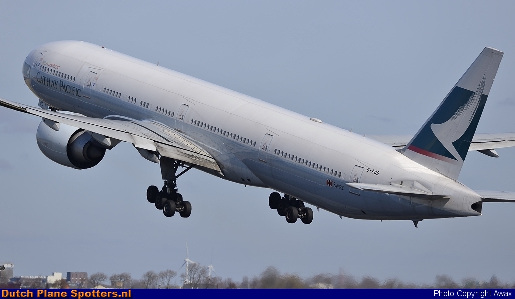 B-KQD Boeing 777-300 Cathay Pacific by Awax