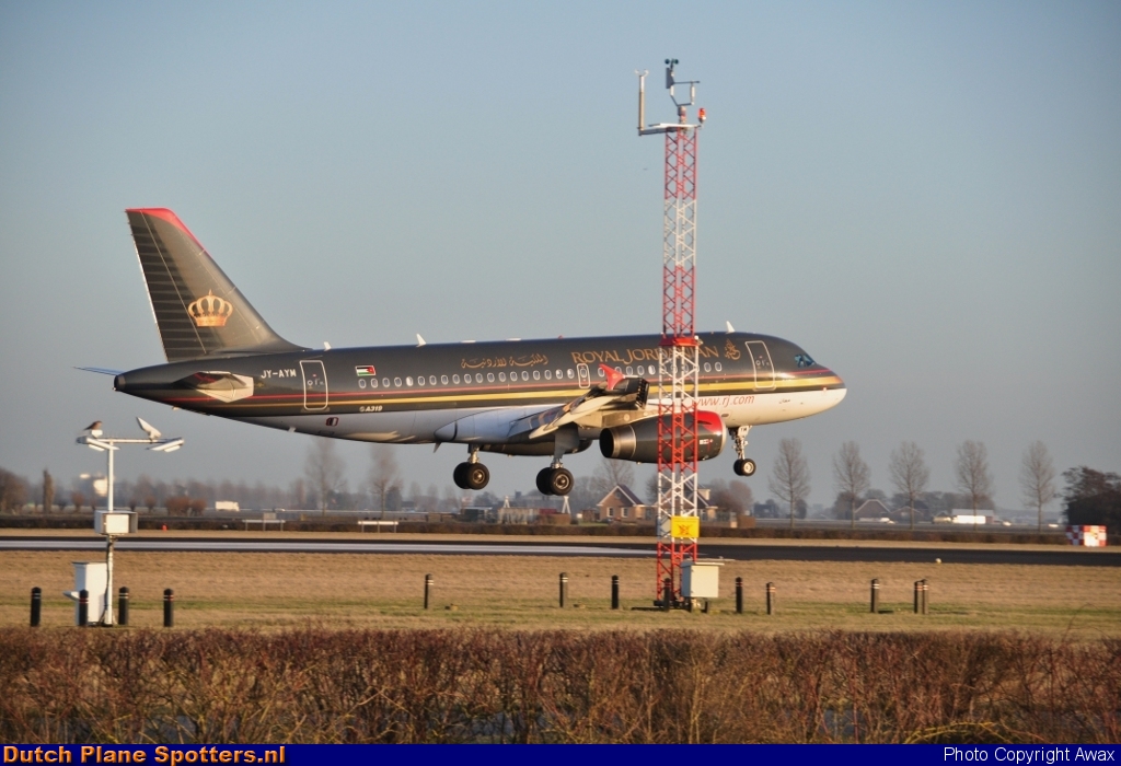 JY-AYM Airbus A319 Royal Jordanian Airlines by Awax