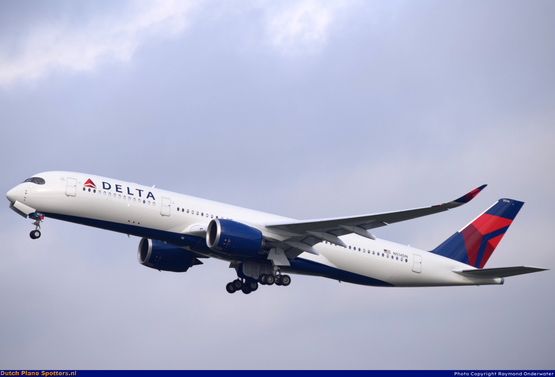 N514DN Airbus A350-900 Delta Airlines by Raymond Onderwater