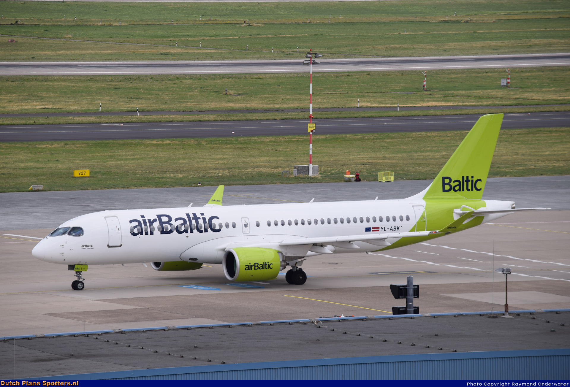 YL-ABK Airbus A220-300 Air Baltic by Raymond Onderwater