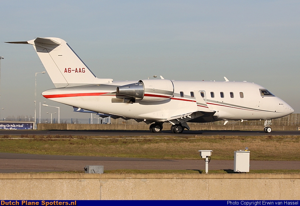 A6-AAG Bombardier Challenger 600 Private by Erwin van Hassel