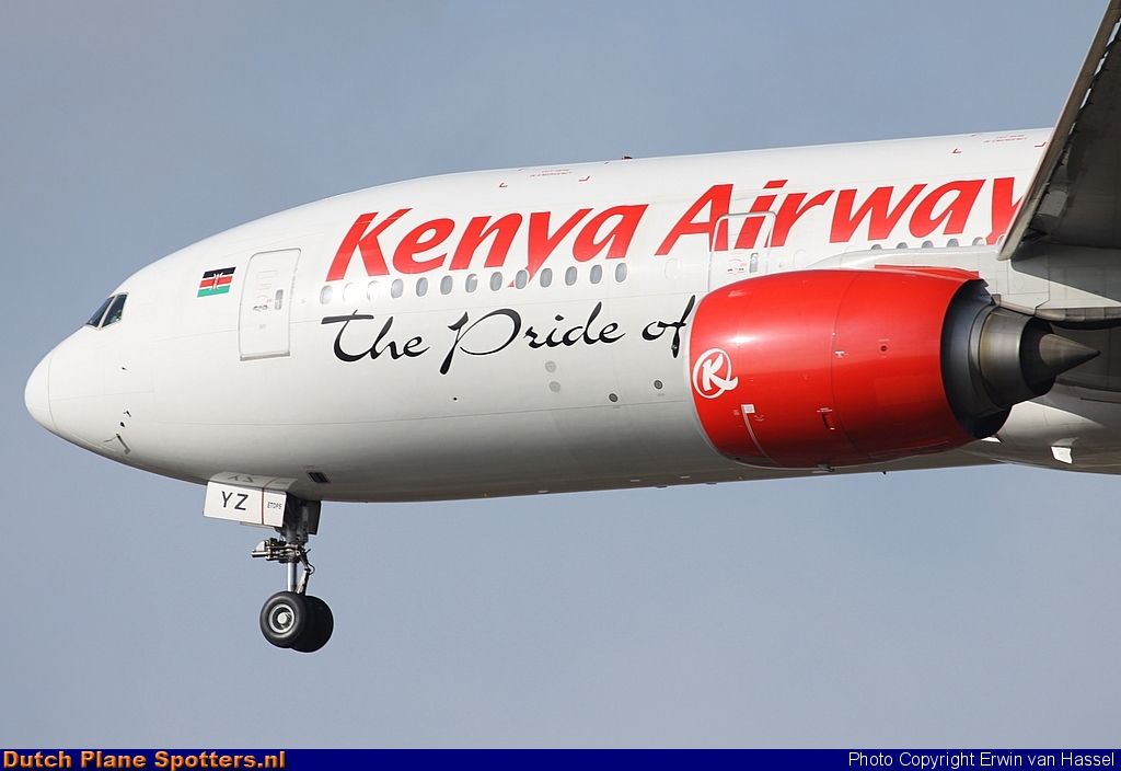 5Y-KYZ Boeing 777-200 Kenya Airways by Erwin van Hassel