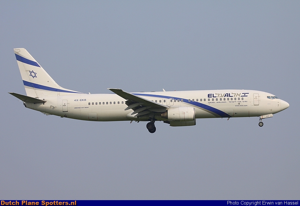 4X-EKB Boeing 737-800 El Al Israel Airlines by Erwin van Hassel