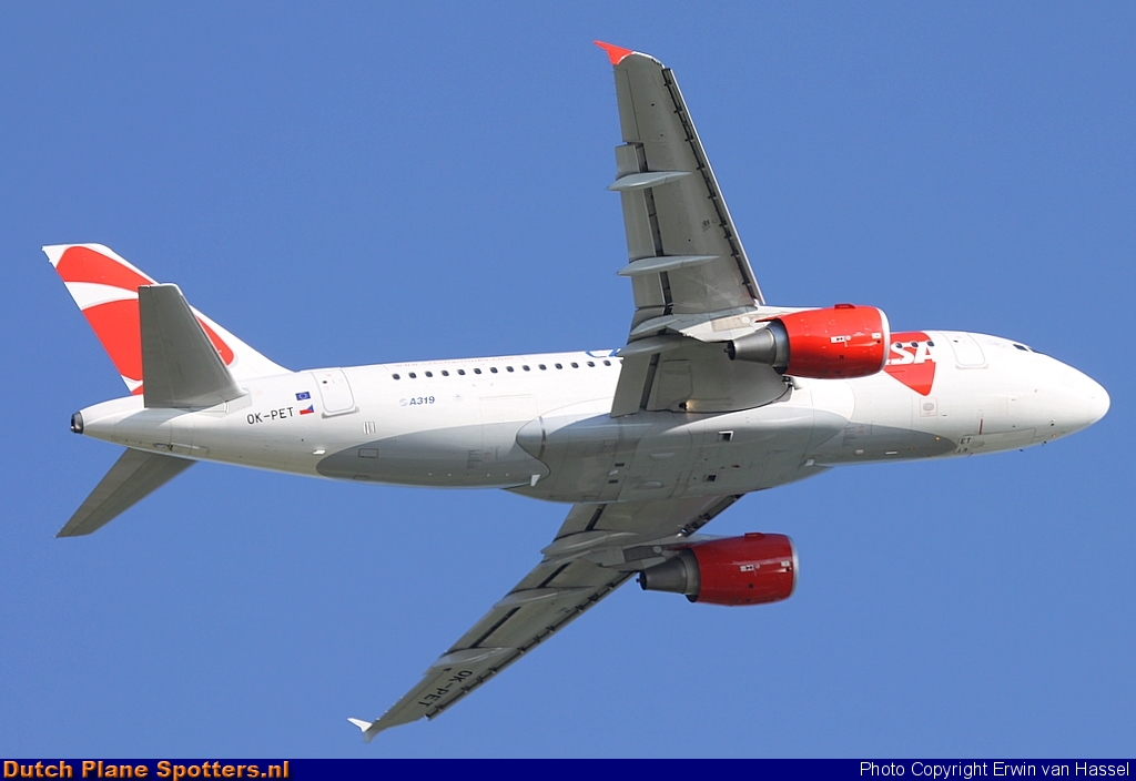 OK-PET Airbus A319 CSA Czech Airlines by Erwin van Hassel