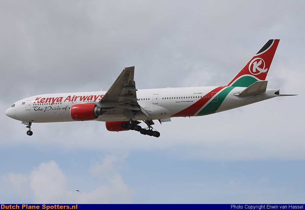 5Y-KQU Boeing 777-200 Kenya Airways by Erwin van Hassel