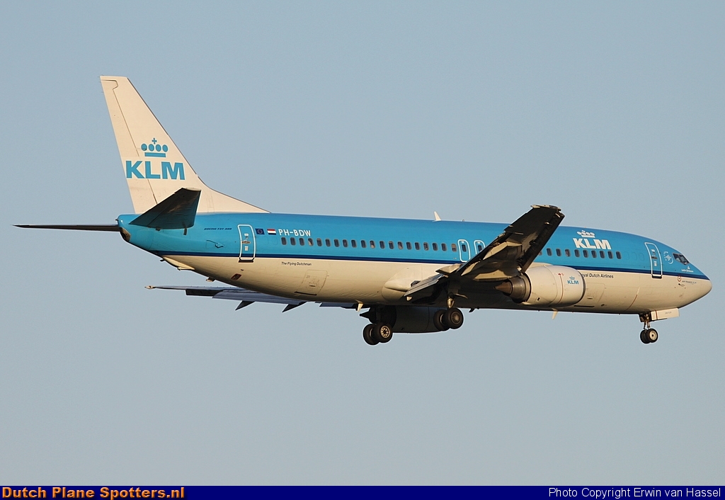 PH-BDW Boeing 737-400 KLM Royal Dutch Airlines by Erwin van Hassel