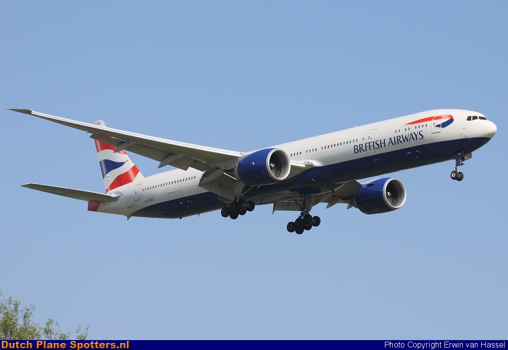 G-STBB Boeing 777-300 British Airways by Erwin van Hassel