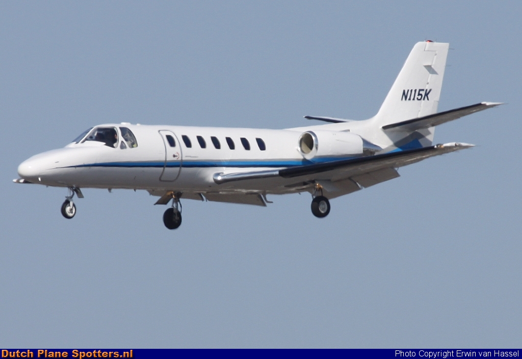 N115K Cessna 560 Citation V Private by Erwin van Hassel