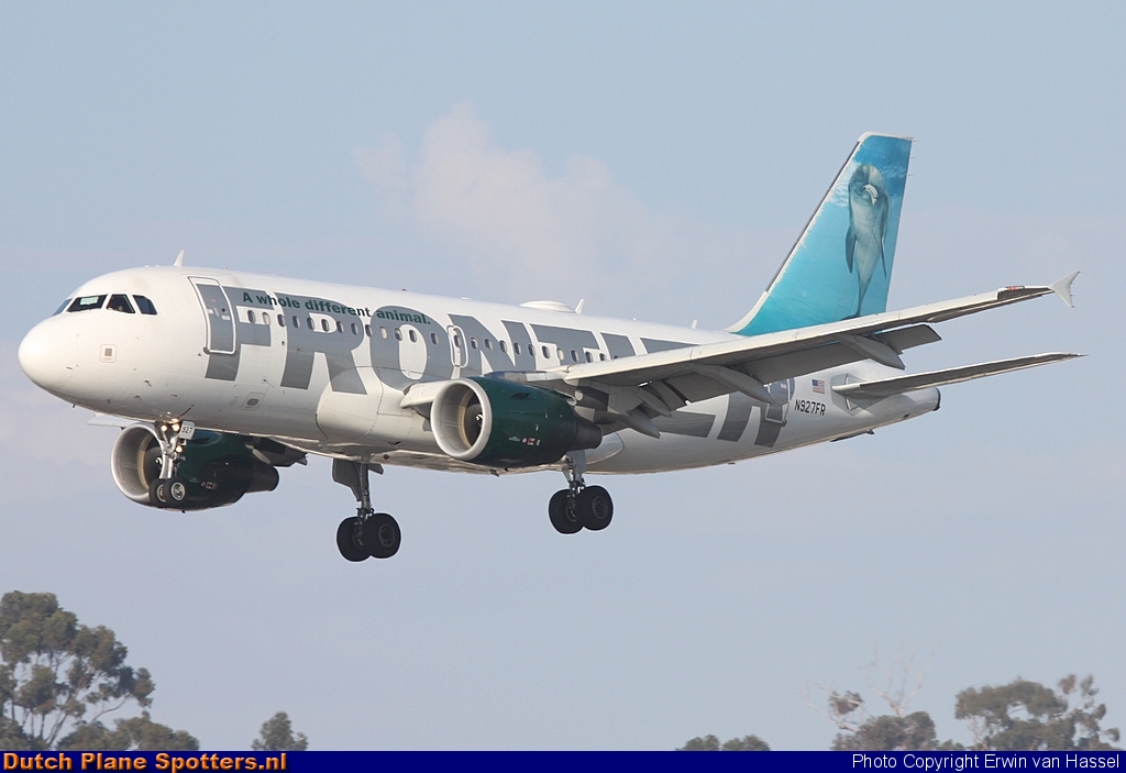 N927FR Airbus A319 Frontier Airlines by Erwin van Hassel