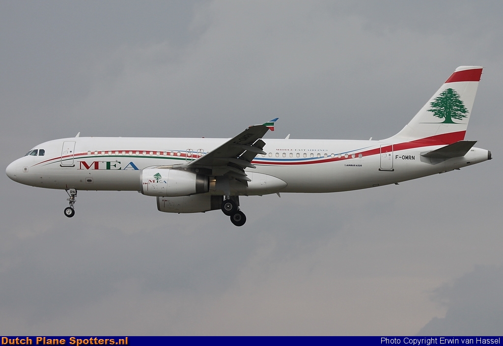 F-OMRN Airbus A320 Middle East Airlines (MEA) by Erwin van Hassel