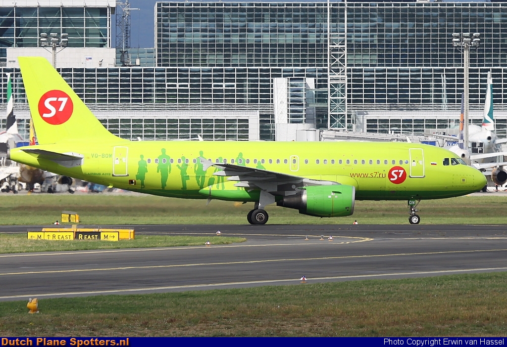 VQ-BQW Airbus A319 S7 Siberia Airlines by Erwin van Hassel