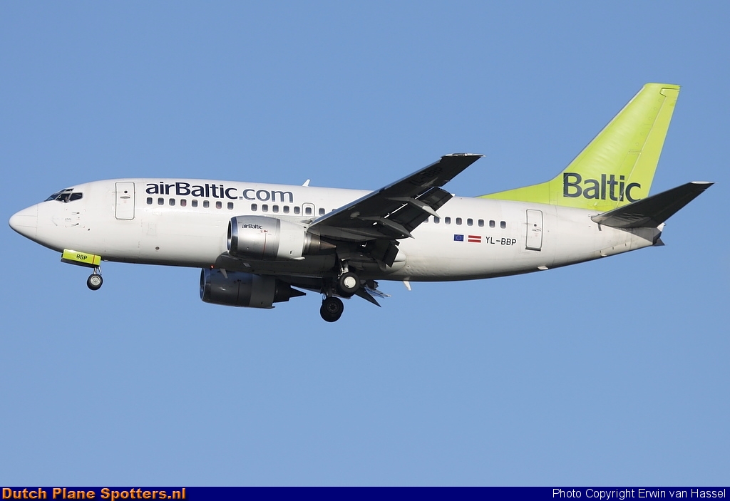 YL-BBP Boeing 737-500 Air Baltic by Erwin van Hassel