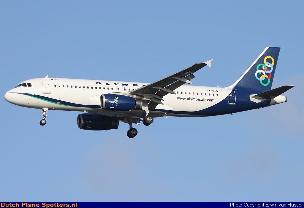 SX-OAQ Airbus A320 Olympic Air by Erwin van Hassel