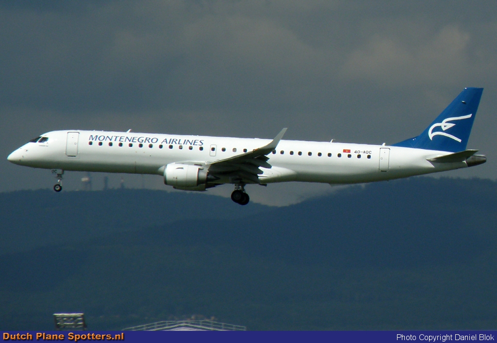 4O-AOC Embraer 195 Montenegro Airlines by Daniel Blok
