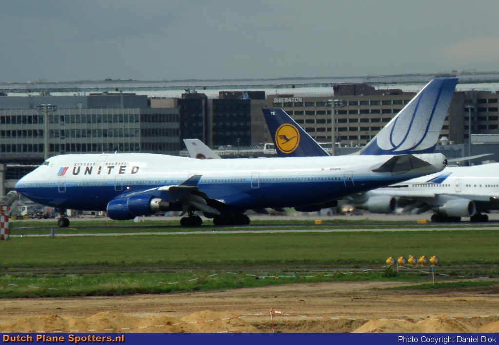 N120UA Boeing 747-400 United Airlines by Daniel Blok
