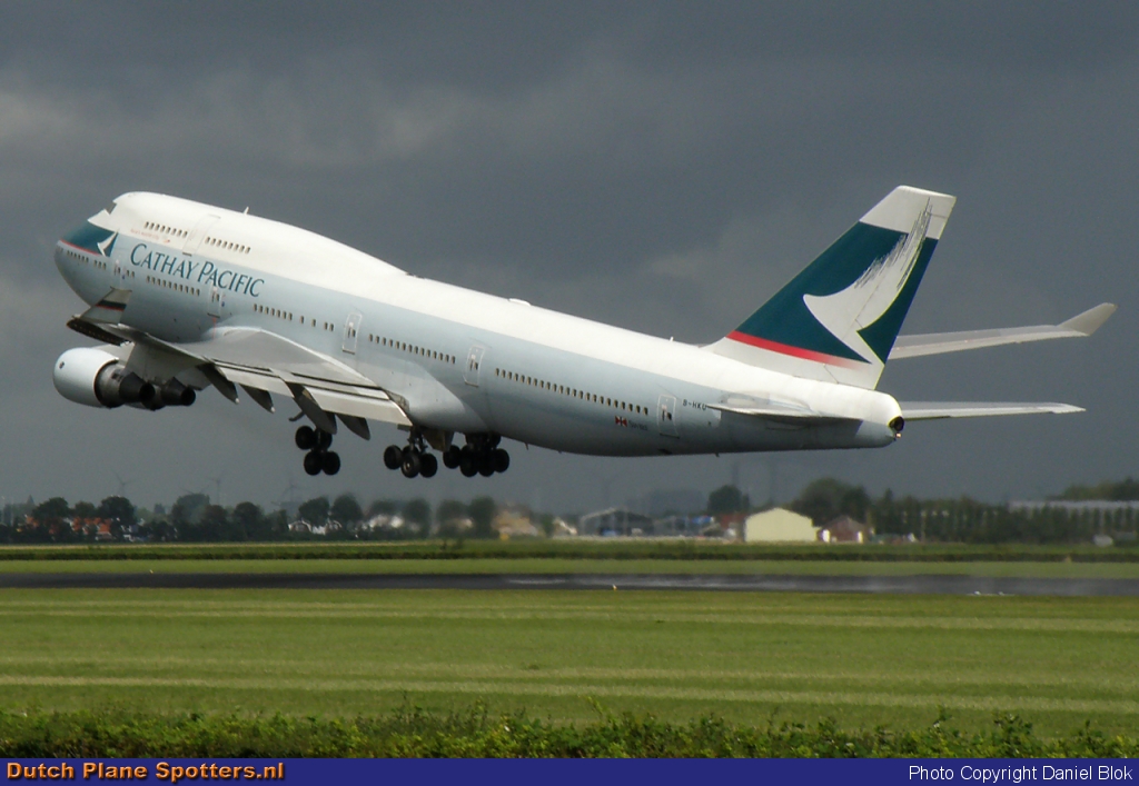 B-HKU Boeing 747-400 Cathay Pacific by Daniel Blok