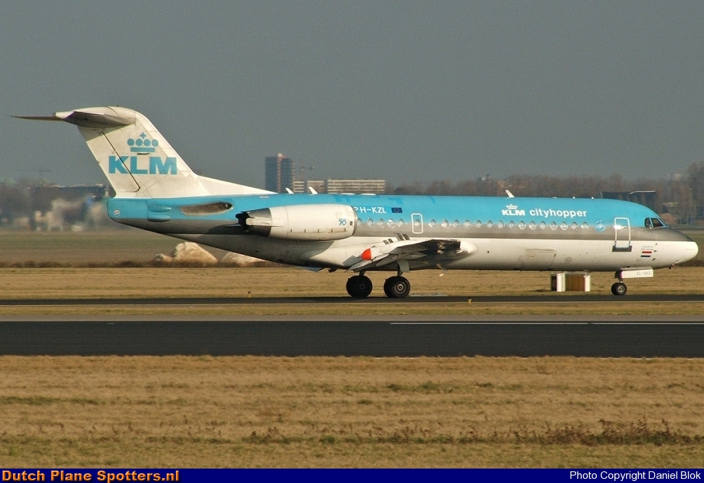 PH-KZL Fokker 70 KLM Cityhopper by Daniel Blok