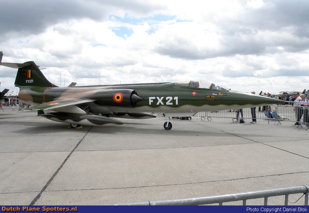 FX-21 Lockheed F-104 Starfighter MIL - Belgium Air Force by Daniel Blok