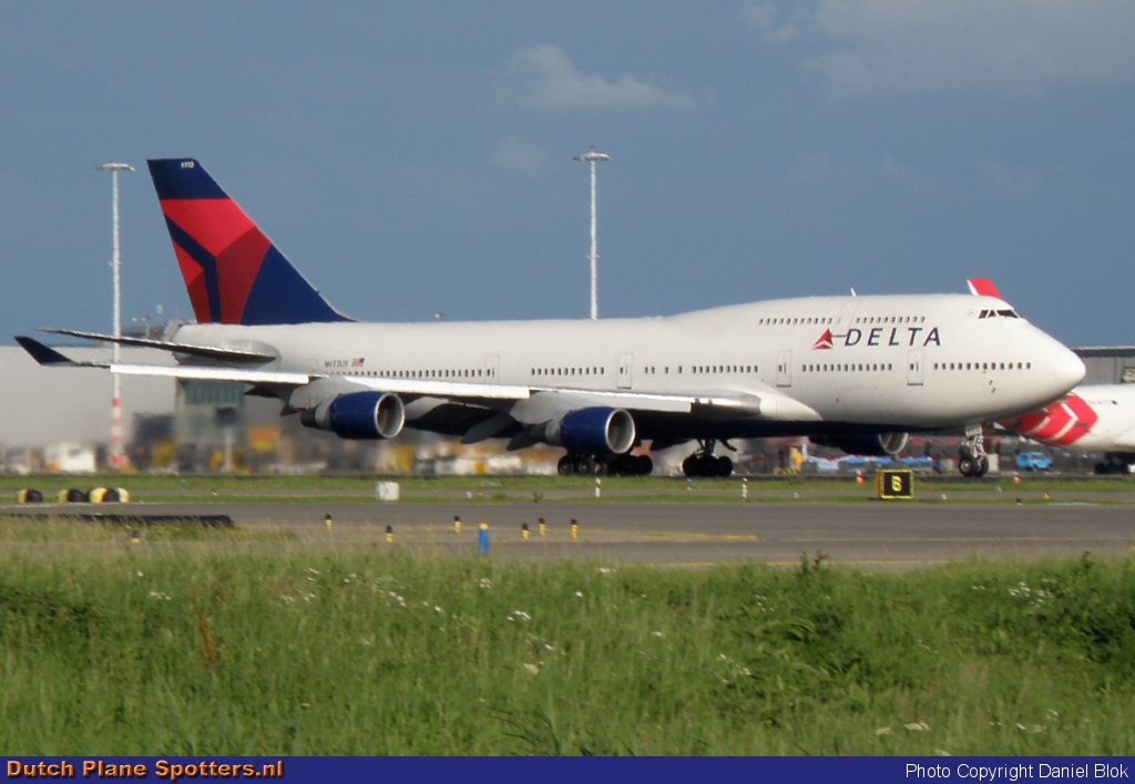N673US Boeing 747-400 Delta Airlines by Daniel Blok