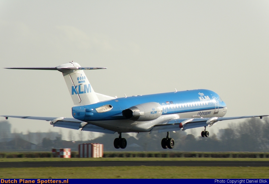PH-KZK Fokker 70 KLM Cityhopper by Daniel Blok