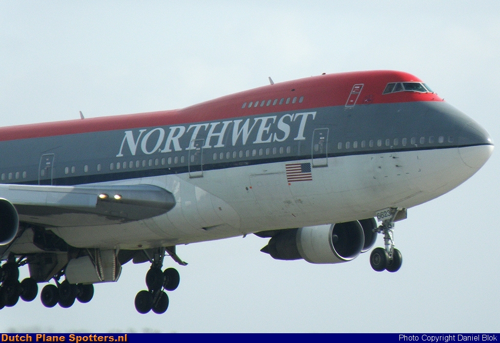 N623US Boeing 747-200 Northwest Airlines by Daniel Blok