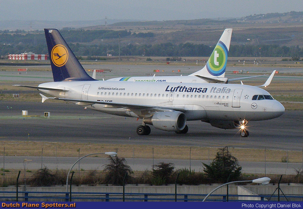 D-AKNF Airbus A319 Lufthansa Italia by Daniel Blok