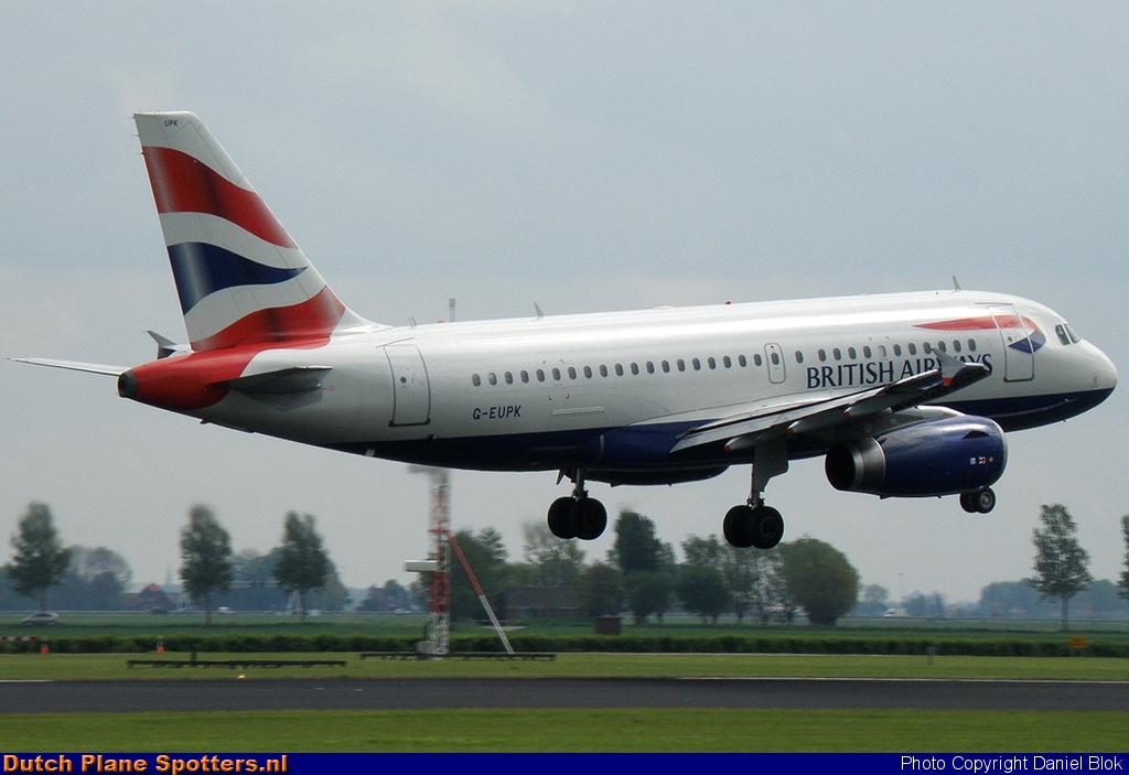 G-EUPK Airbus A319 British Airways by Daniel Blok