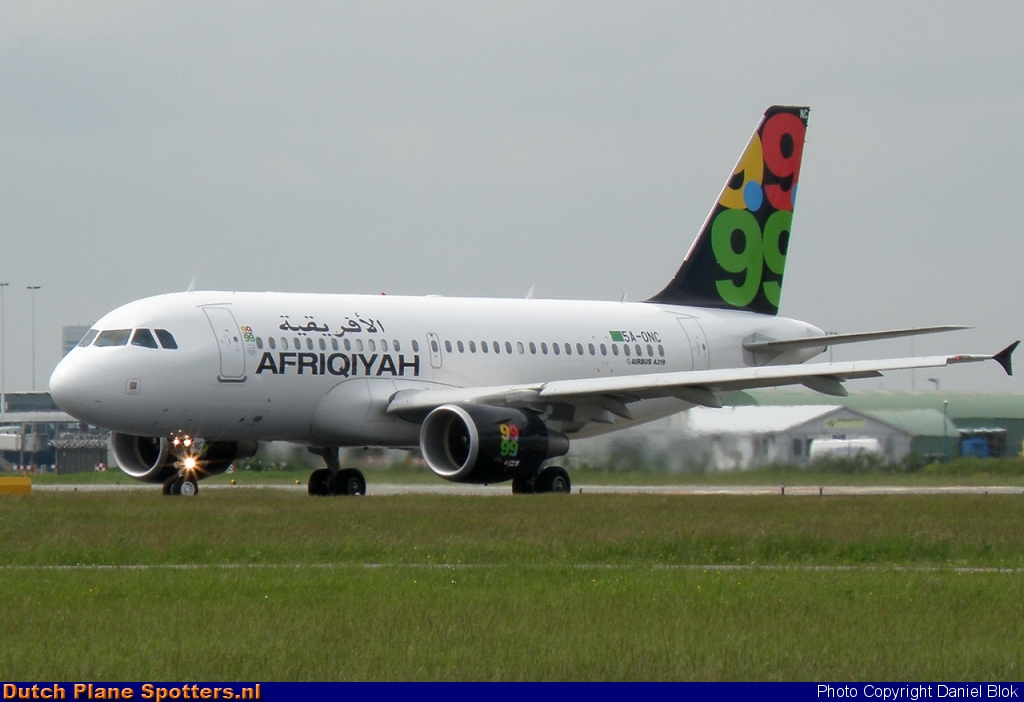 5A-ONC Airbus A319 Afriqiyah Airways by Daniel Blok
