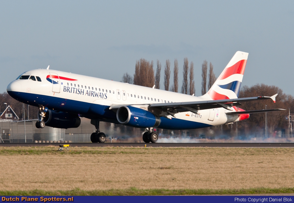 G-EUYD Airbus A320 British Airways by Daniel Blok