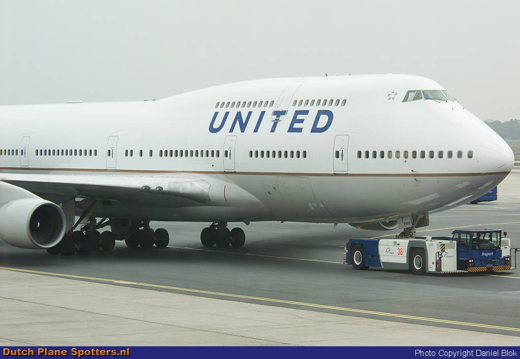 N180UA Boeing 747-400 United Airlines by Daniel Blok