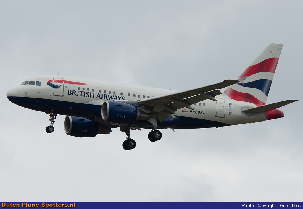 G-EUNA Airbus A318 British Airways by Daniel Blok