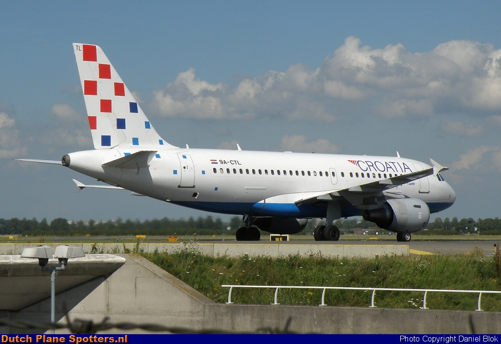 9A-CTL Airbus A319 Croatia Airlines by Daniel Blok