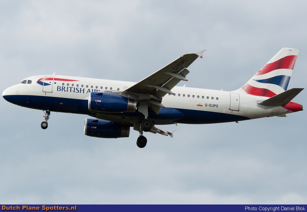 G-EUPO Airbus A319 British Airways by Daniel Blok