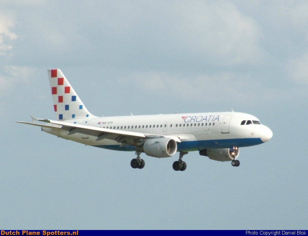 9A-CTI Airbus A319 Croatia Airlines by Daniel Blok