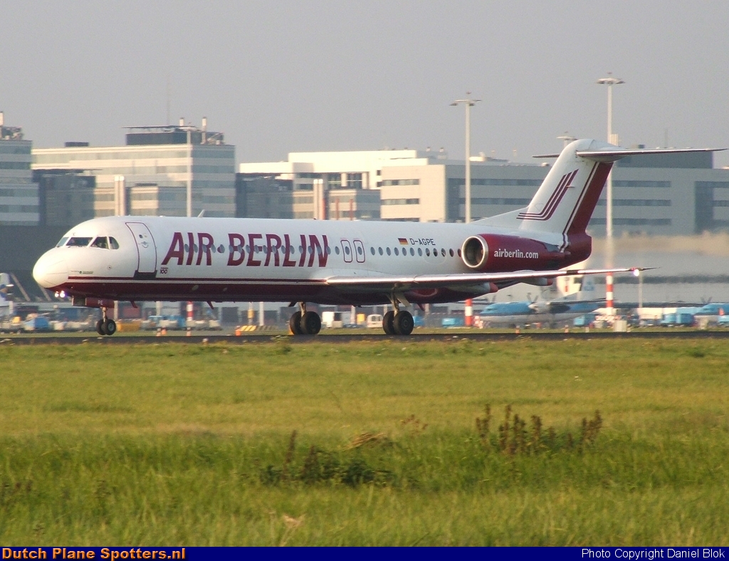 D-AGPE Fokker 100 Air Berlin by Daniel Blok