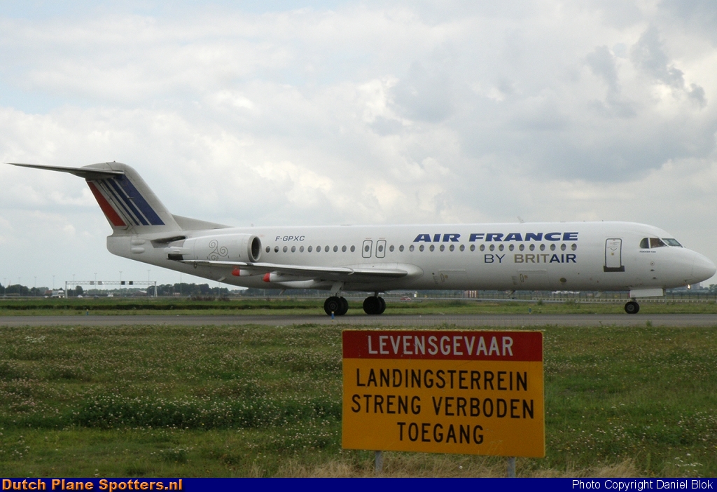 F-GPXC Fokker 100 Air France by Daniel Blok