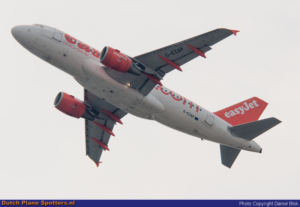 G-EZAP Airbus A319 easyJet by Daniel Blok