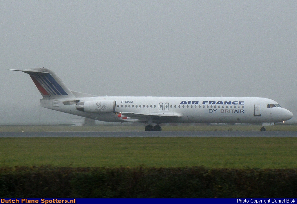 F-GPXJ Fokker 100 Air France by Daniel Blok