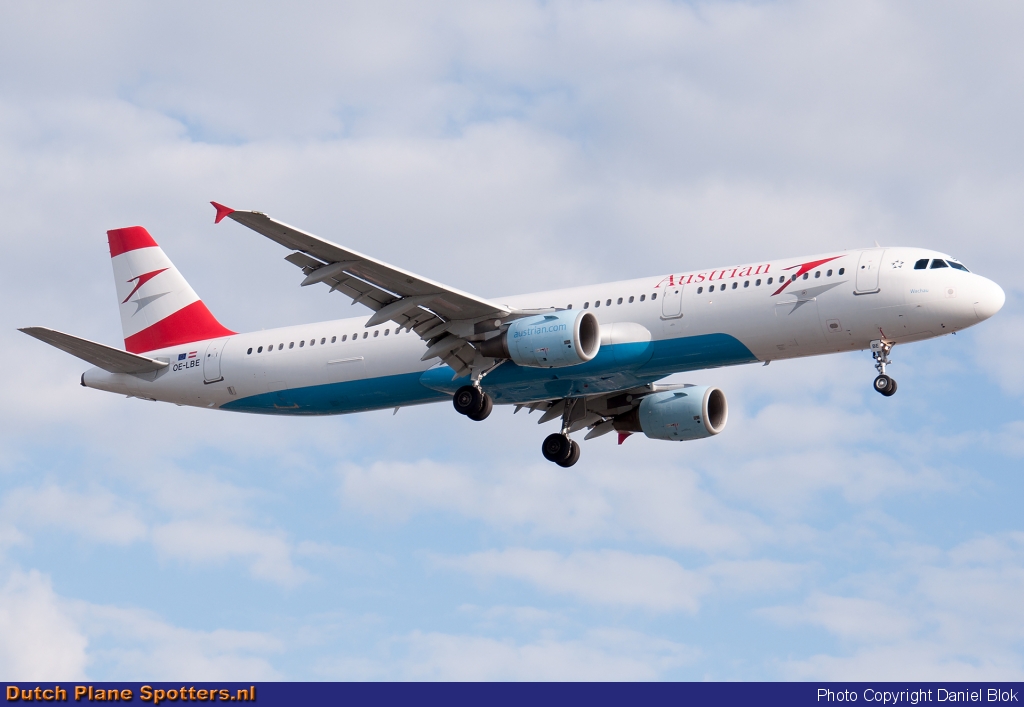 OE-LBE Airbus A321 Austrian Airlines by Daniel Blok
