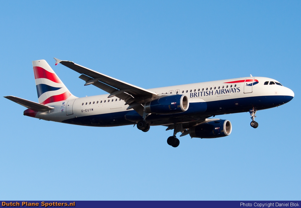 G-EUYM Airbus A320 British Airways by Daniel Blok
