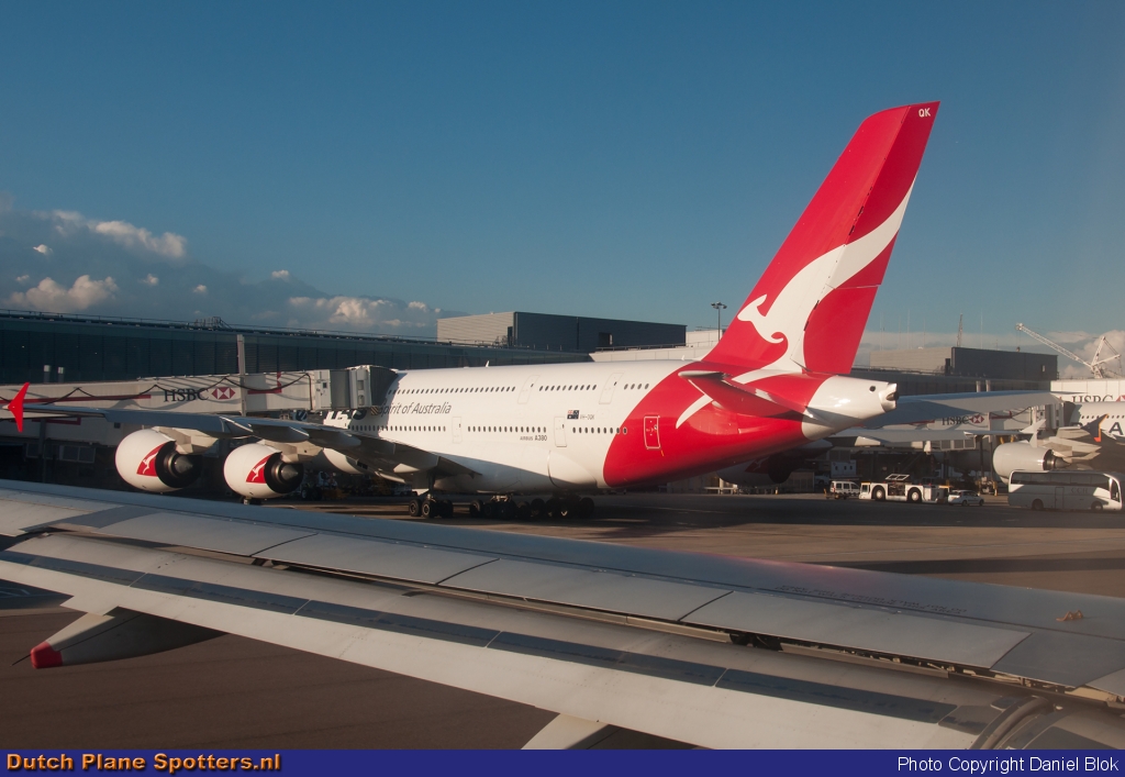 VH-OQK Airbus A380-800 Qantas by Daniel Blok